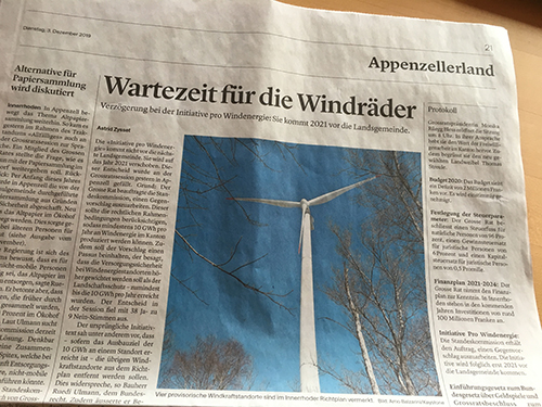 Zeitung Windrad